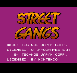 Street Gangs (Europe) Title Screen